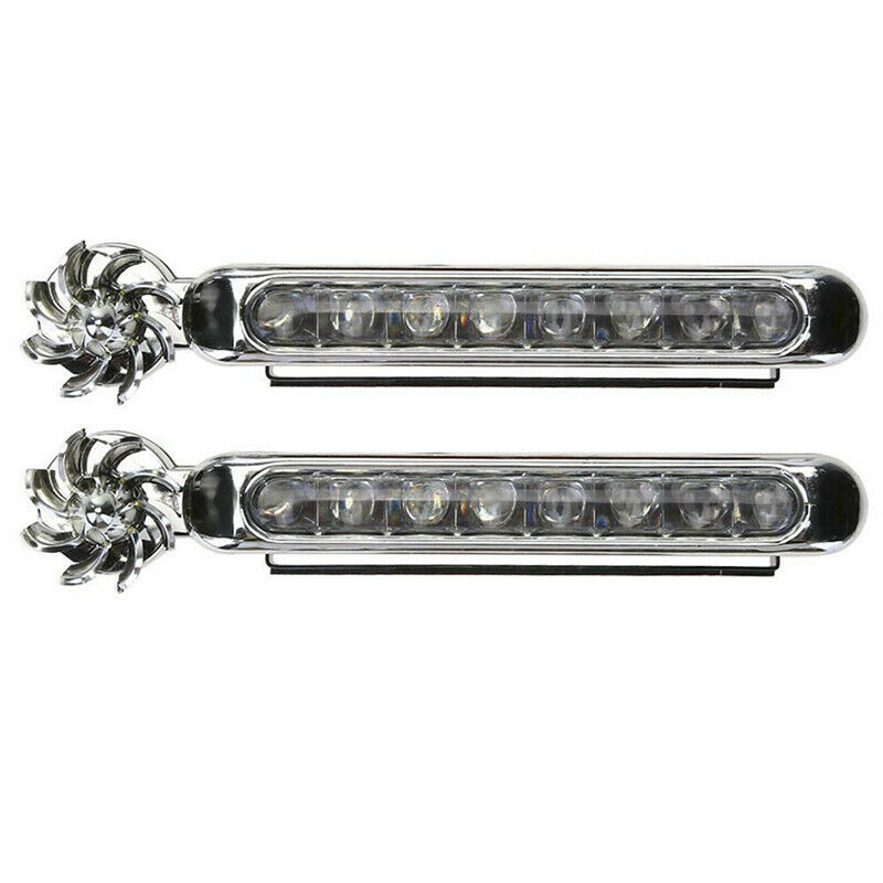 2x Wind Power 8 LED Car Daytime Running Light Fog Light Car DRL Driving L.l8