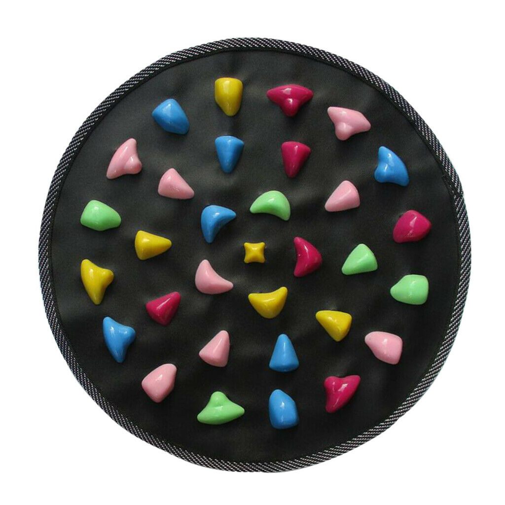 Foldable Reflexology Walk Stone Foot Walk Massager Mat 34.5x34.5cm
