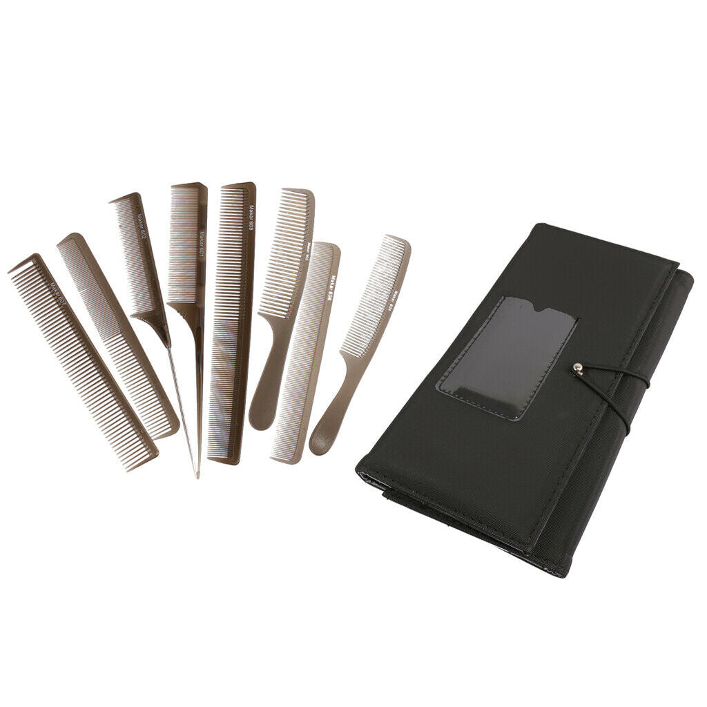 Styling Brush Haircut Combs Kits With Canvas Case