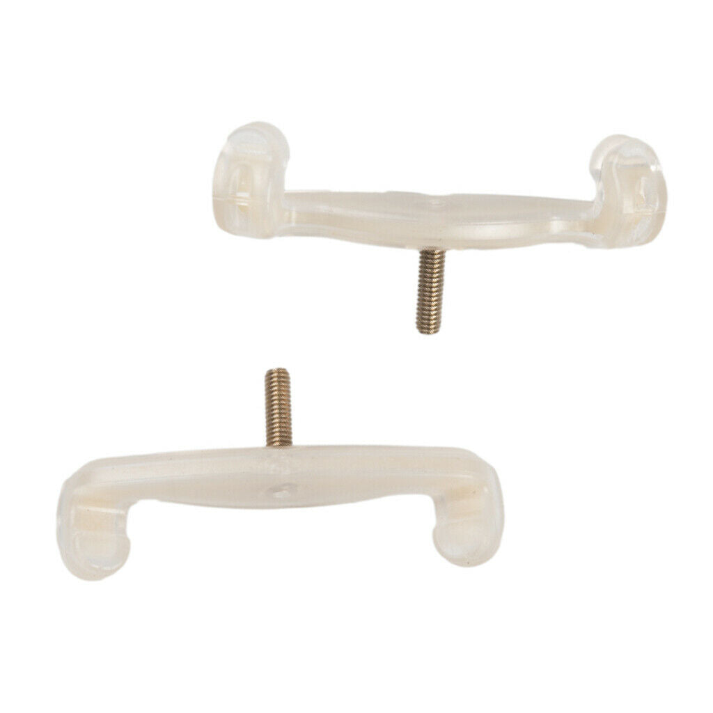10 Pieces Violin Shoulder Rest Feet White Violin Replacement Parts 1-2 1-4