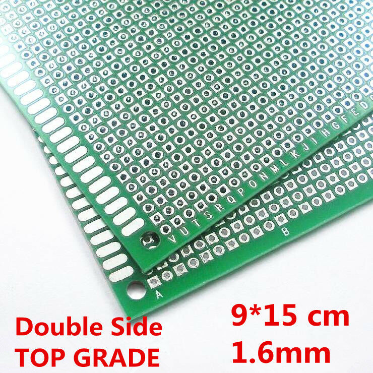 Double Side Prototype PCB Printed Circuit Board 9*15 cm 1.6mm 2.54mm for Arduino