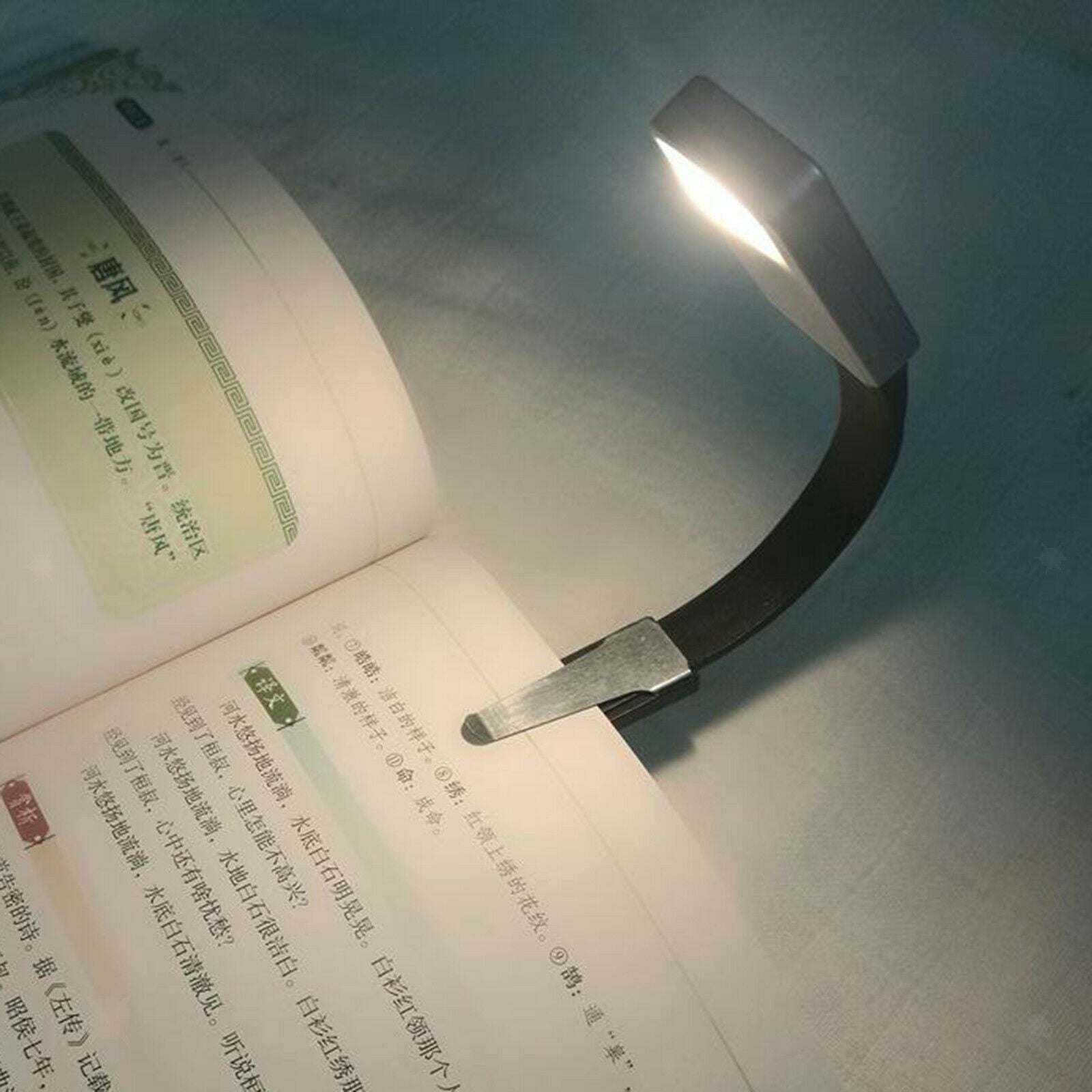 New Travel Mini LED Book Light Flexible Clip Reading Lamp Booklight Bedroom