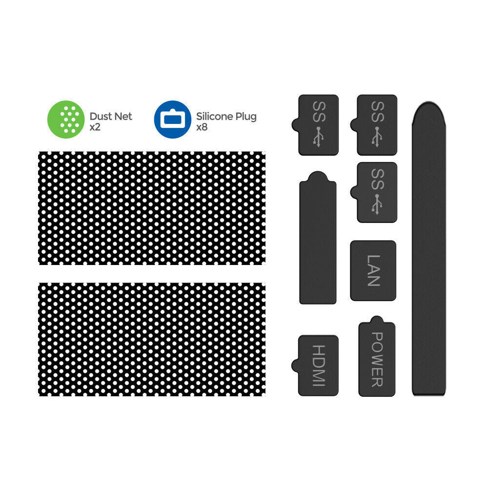 For Xbox Series X Console System 10x Dust Cover Dust Filter Kit Dustproof Plug