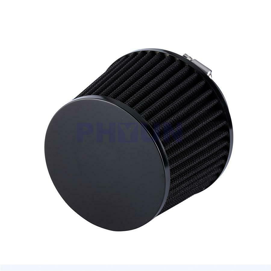70 mm Car Cold Air Intake Filter + Rubber Adapter Universal Vehicles