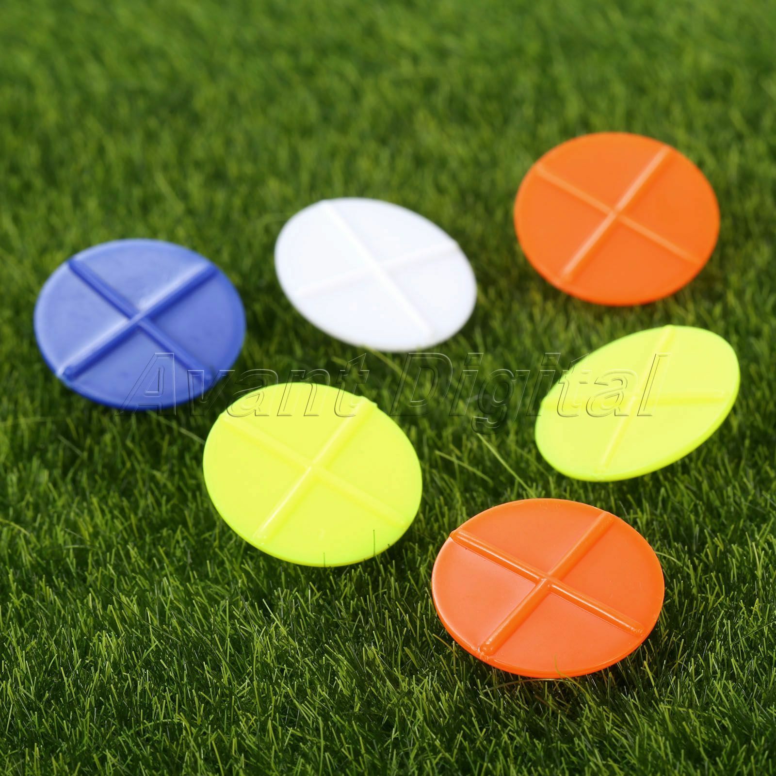 Plastic Golf Ball Position Marker Round Cross Assorted Training Mark Tool 100pcs