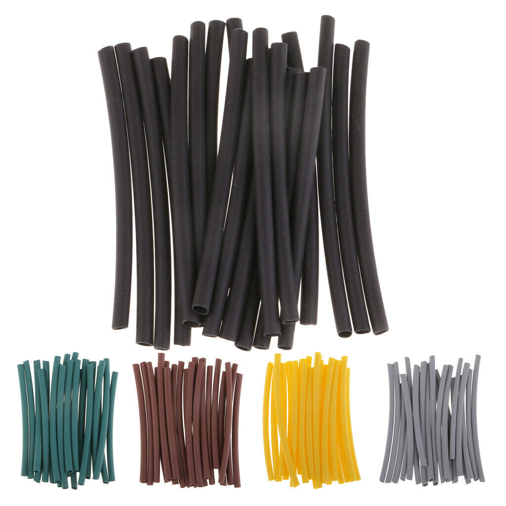 3X 20pcs Heat Shrink Tube, Ronnie Rigs Sleeves, Carp Rig Making Tubing Black