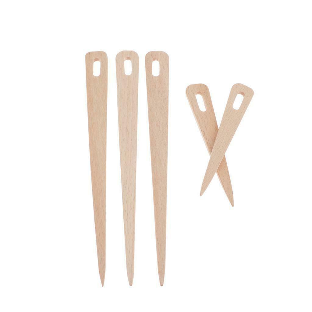 5pcs wood weaving knitting shuttle stick needle shape DIY tool 11 /