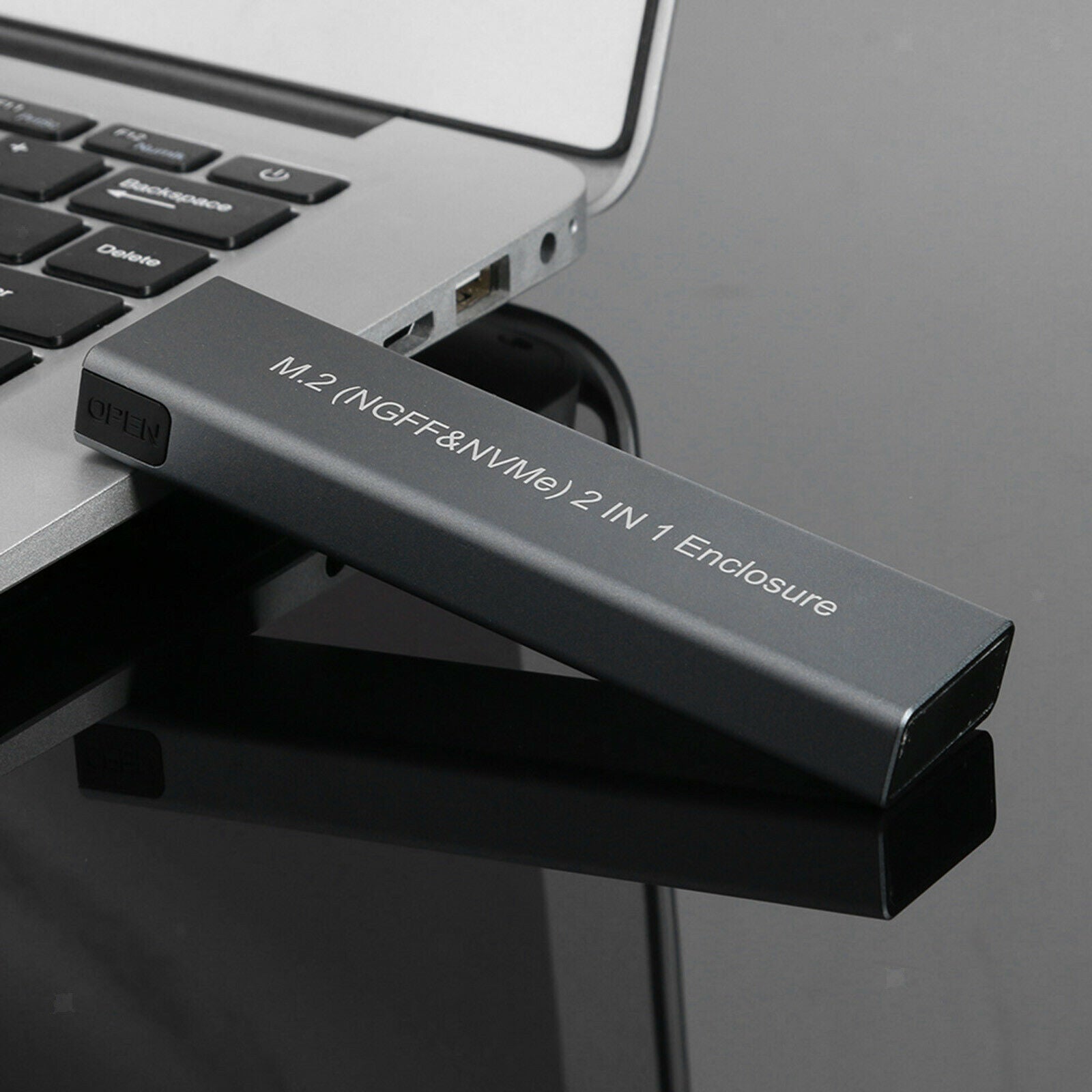 Aluminum M.2 NVME to USB 3.1 Enclosure Adapter M B Key for 2230 NVMe SSD