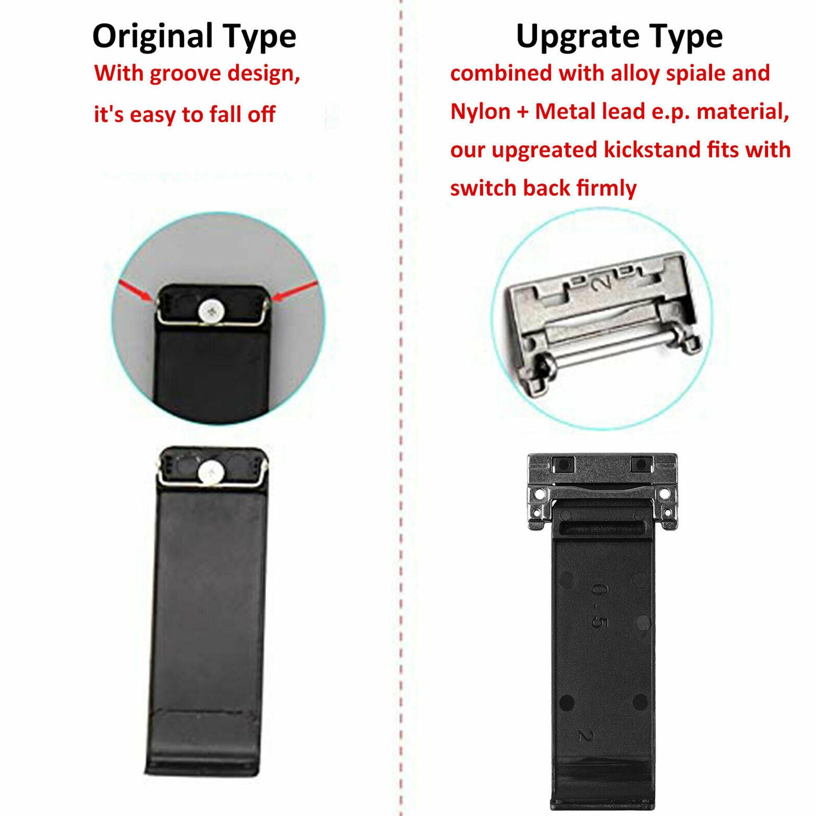 Upgraded Back Housing Shell Kickstand Bracket Holder For Nintendo Switch Console