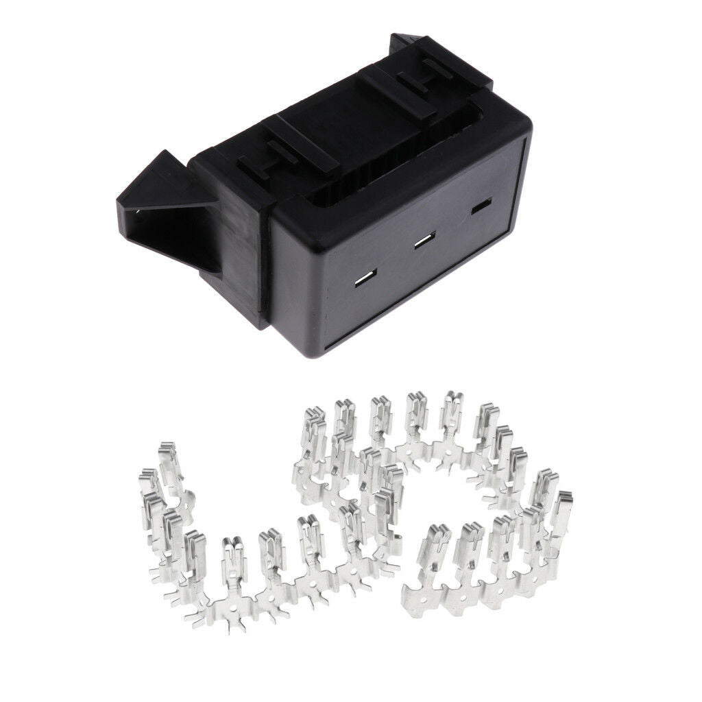 Car Part Motorcycle 14 Way Medium Relay Blade Fuse Box Holder Terminals