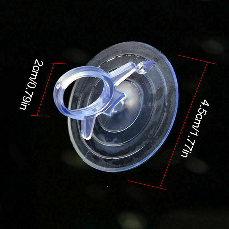 20PCS 45mm PVC Sucker Suction Cup Pads Car Sunshield Sun Shade Clear Hooks Tools