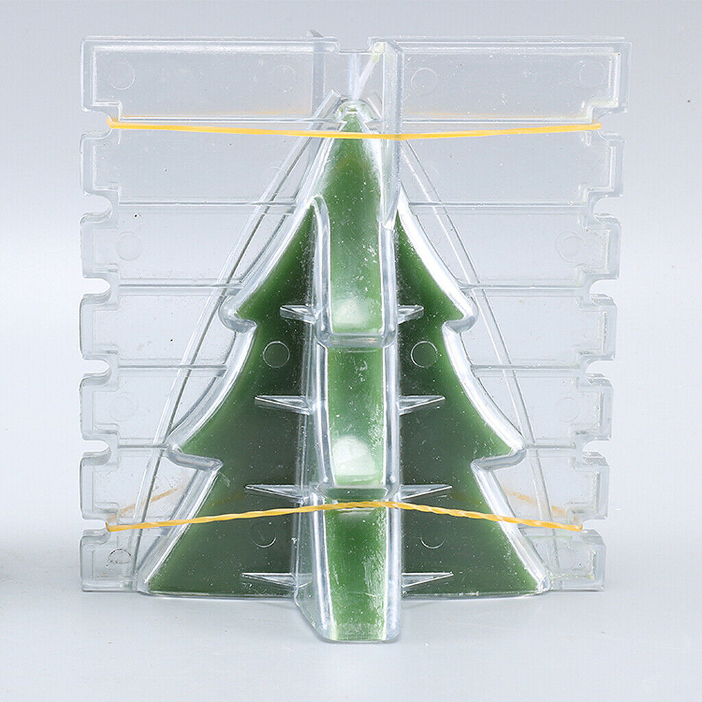 Plastic Candle Mold Christmas Tree Mould DIY Candles Making Supplies9.5x11cm