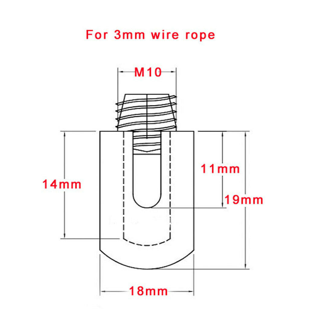 2 pieces marine 316 stainless steel 3mm wire rope trellis cross clips 90 degrees