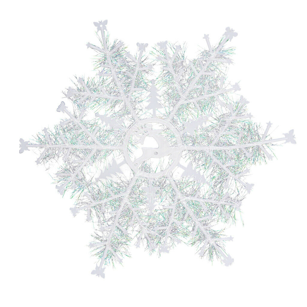 3pcs Xmas Snowflakes Pendants Christmas Tree Hanging Ornaments Party Supplies