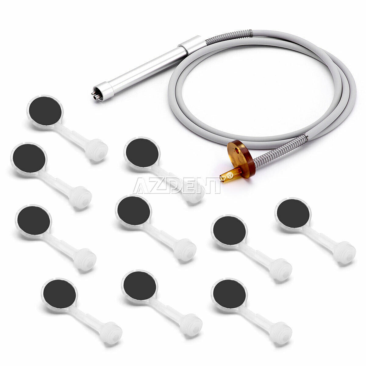50pc Anti-fog Mirror w/Saliva Suction +1Pc Matching Handle + 1Pc Silicon Tube