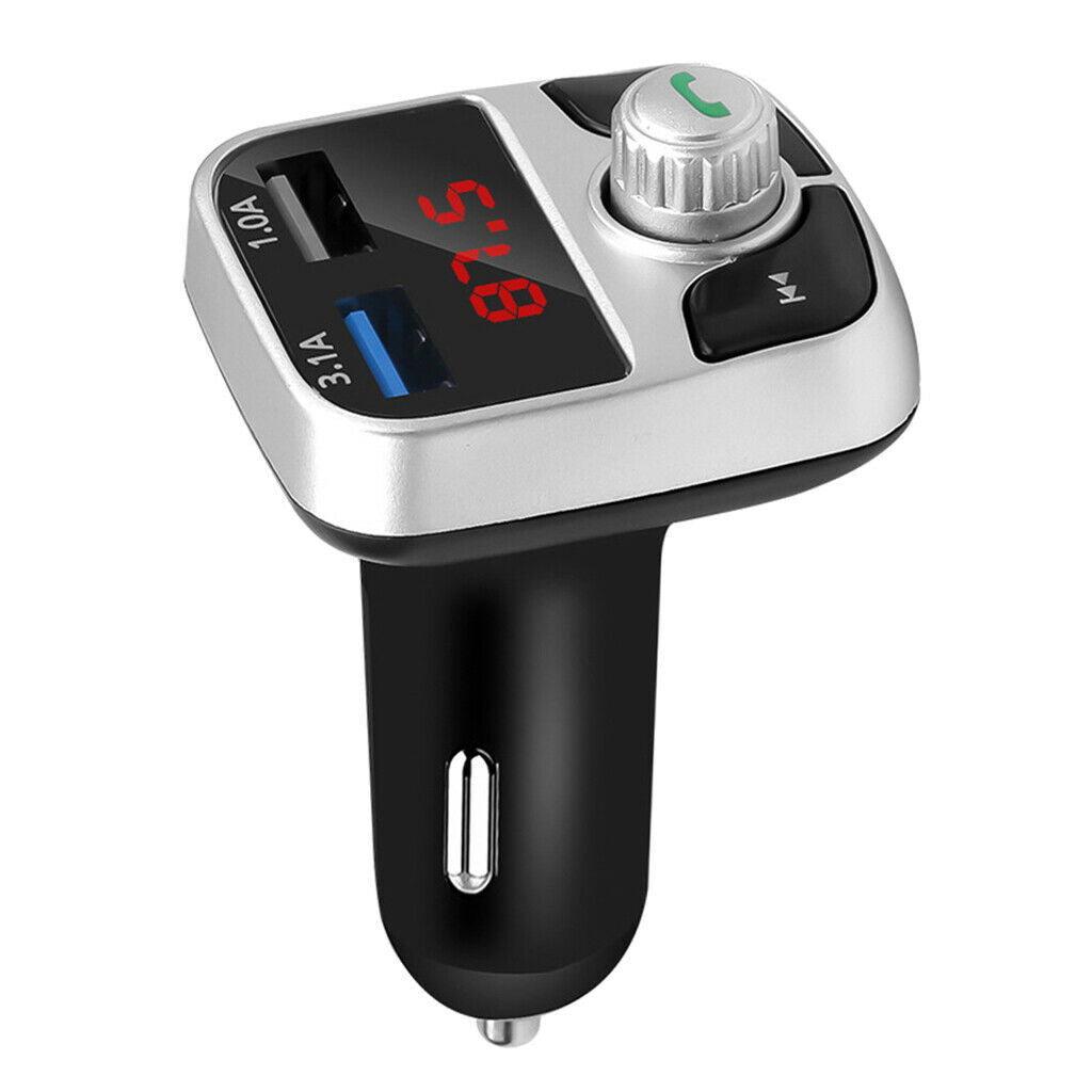 Bluetooth 5.0 Wireless Car FM Transmitter LCD MP3 Player USB Charger Car Kit