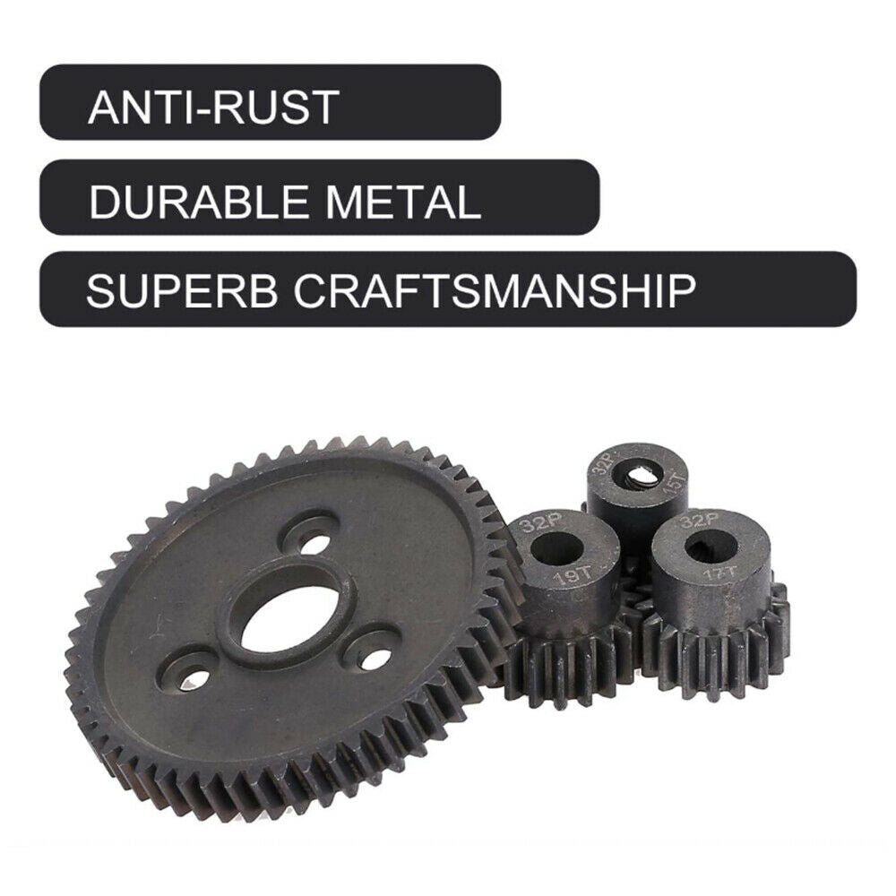 54T 0.8 32 Pitch Metal Steel Pinions Gear Sets for 1/10 Traxxas Slash 2WD VXL