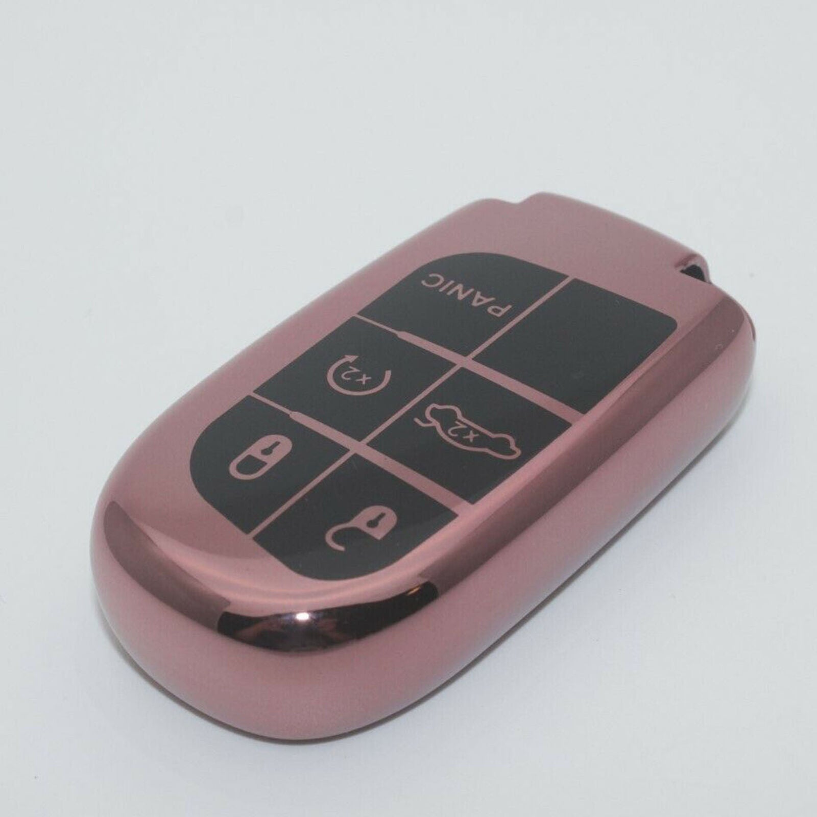 Pink TPU Full Covered Key Fob Cover for Jeep Dodge Charger Grand Cherokee Dart