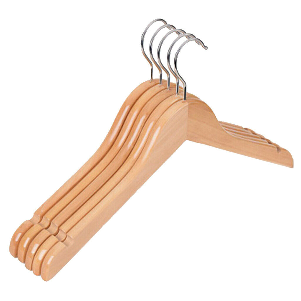 20 Pieces Kids Baby Toddler Wooden Hangers Clothes Coat Hangers Non-slip Bar