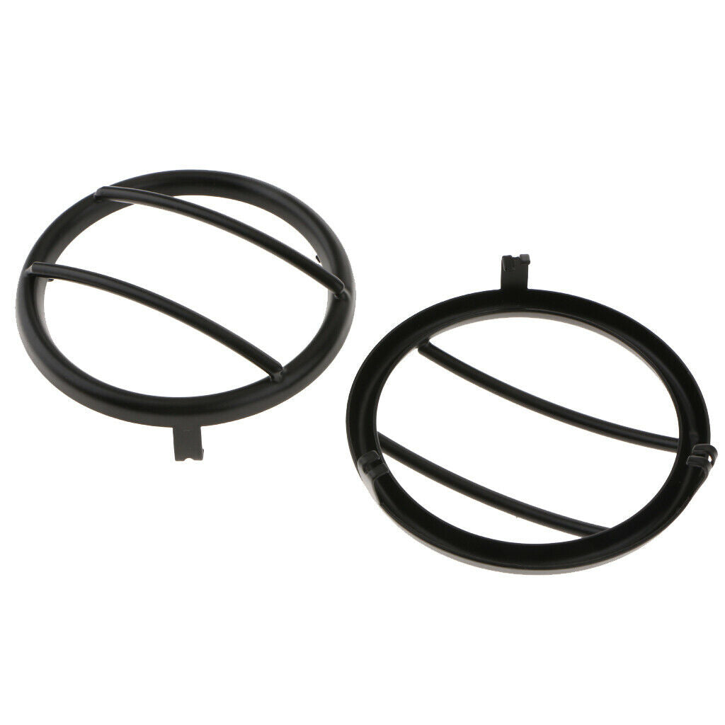 2 Pieces Car Turn Signal Light Cover Frame For Jeep Wrangler 2007-2018 Black