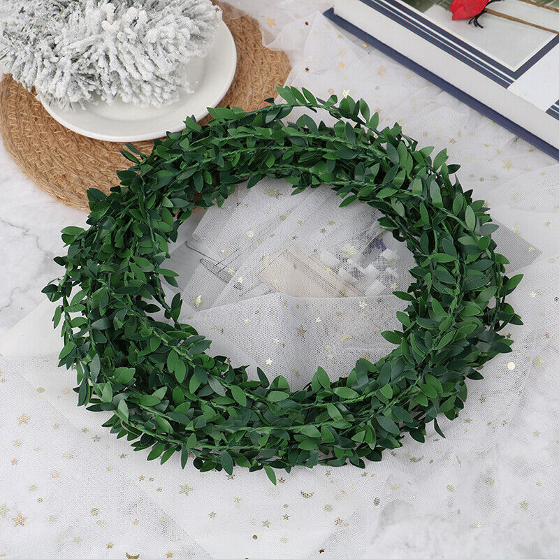 7.5M Artificial Green Leaves Garland Silk Ivy Vines Rattan Xmas Wedding D.l8