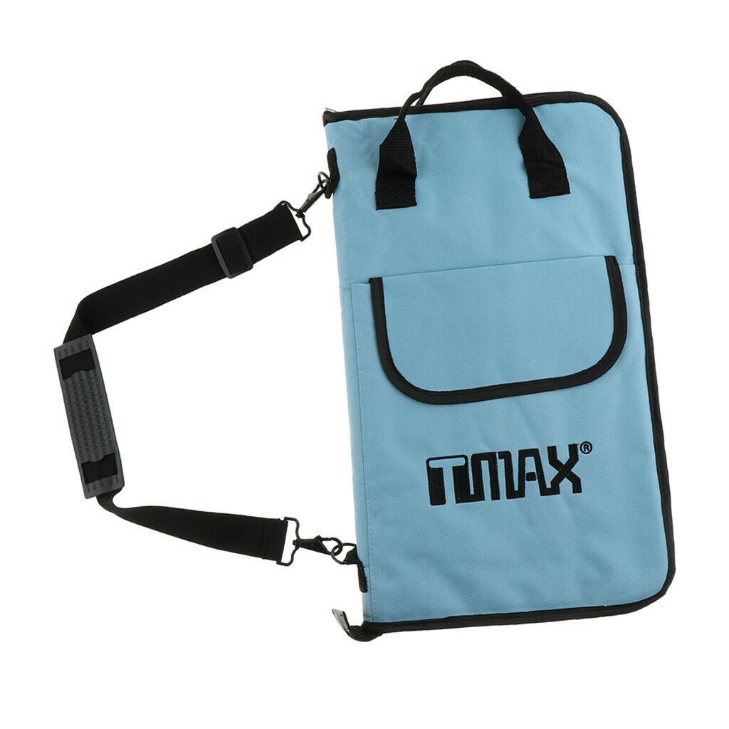Drum Stick Holder Waterproof Padded Stick Bag for Drum Percussion Blue
