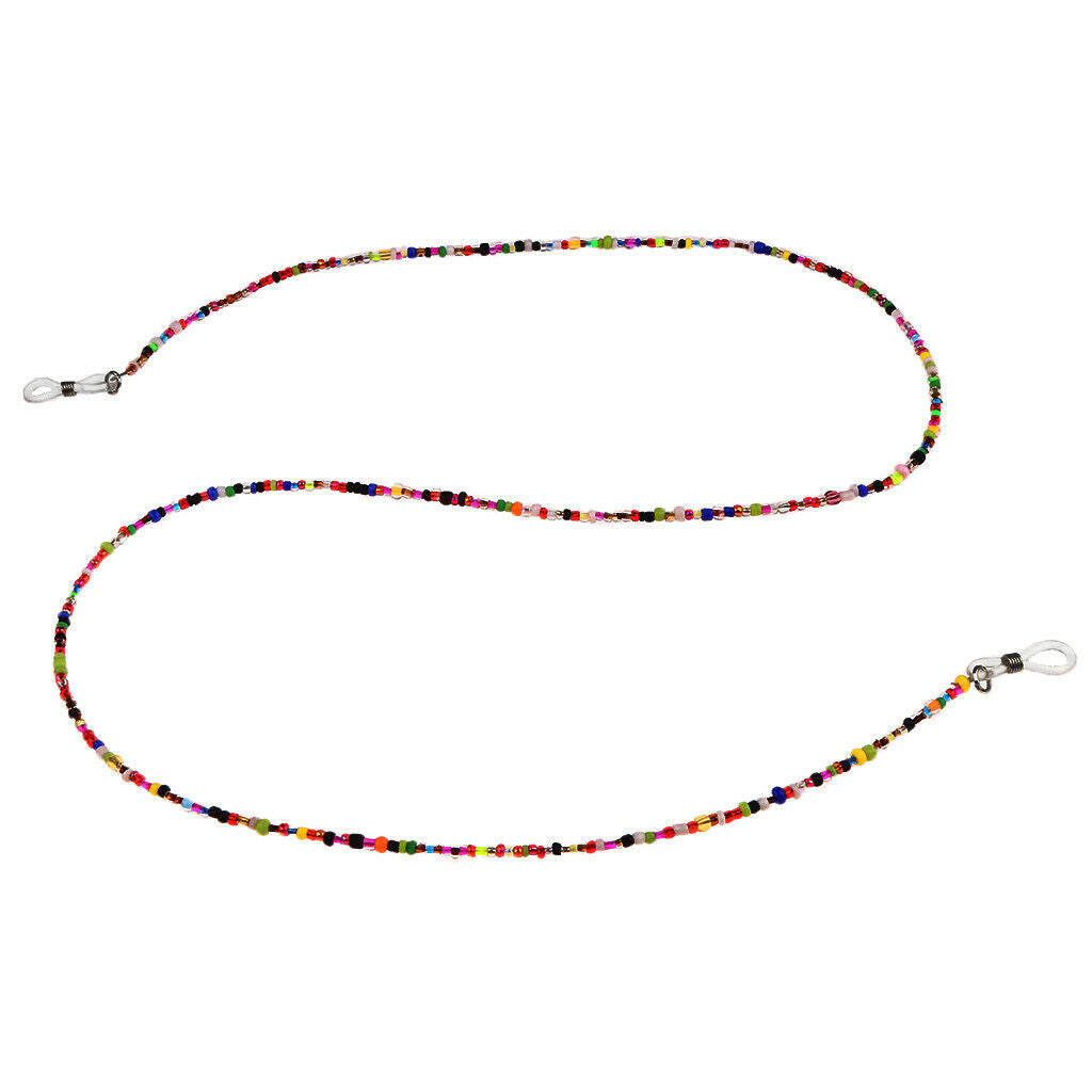 Eyeglasses Cord Holder Colorful Bead Lanyard Neck Strap Rope