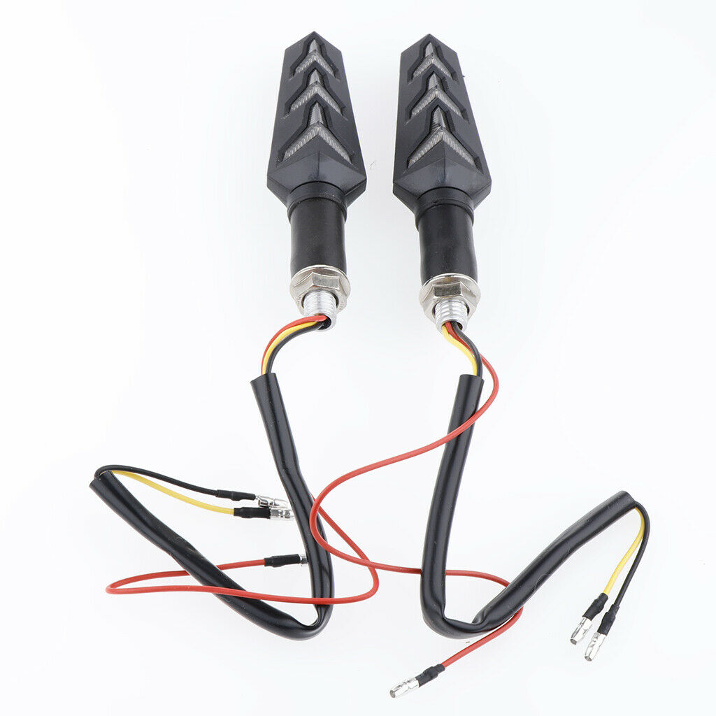 1 Pair Motorcycle LED Turn Signal Light Indicators Flashing Lights