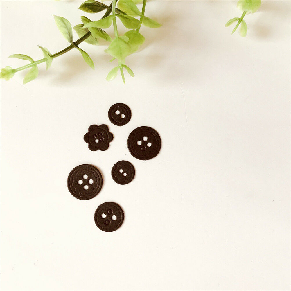 Button Design Metal Cutting Dies For DIY Scrapbooking Paper Cards .l8