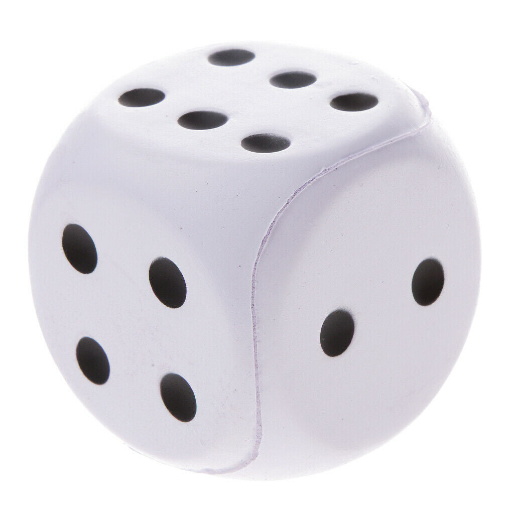 Sponge Dice Spot Dice Cute Dice Bar Fun Decoration Children Playing White