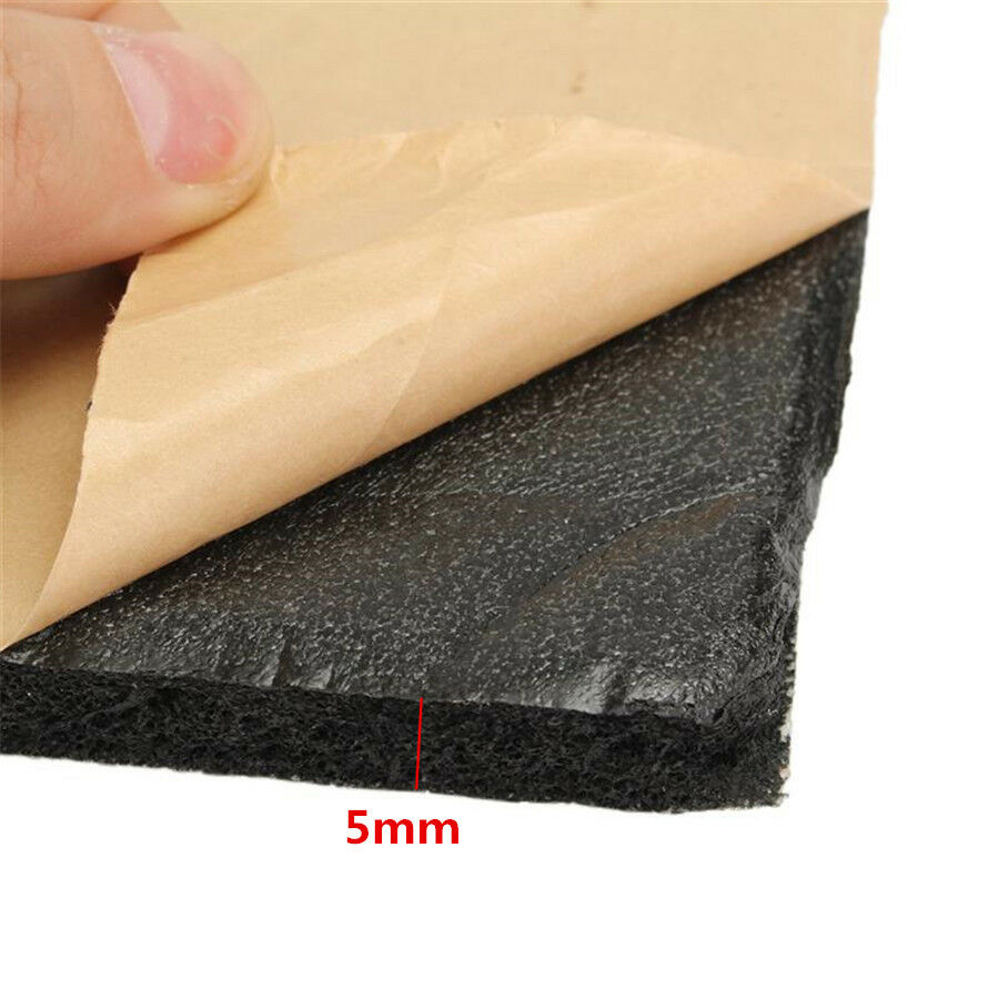 5mm 12 Sheets Car Sound Proofing Deadening Mat Heat Shield Noise Insulation Mat