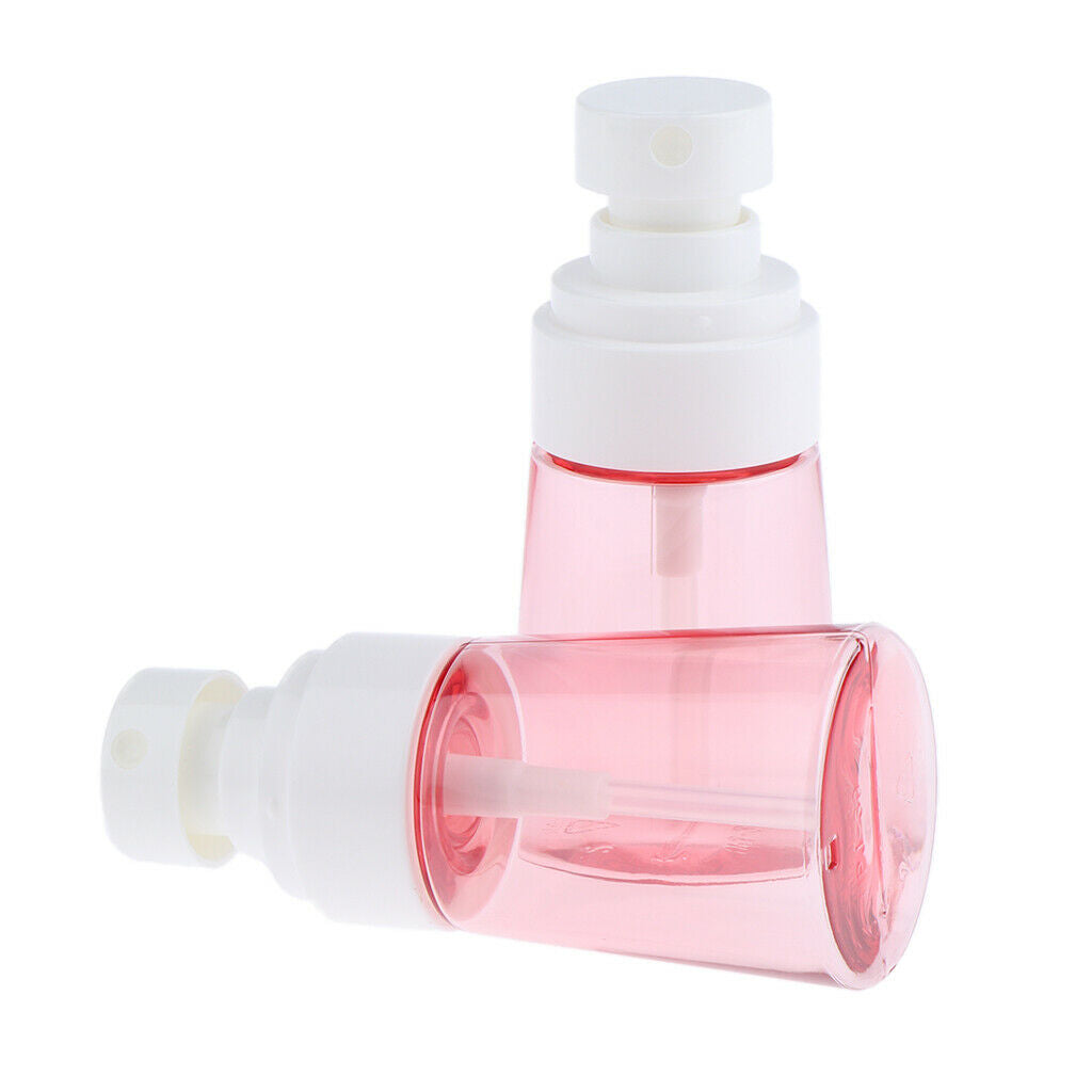 2x Plastic Refillable Empty Fine Mist Pump Spray Bottles Travel Home 60ml