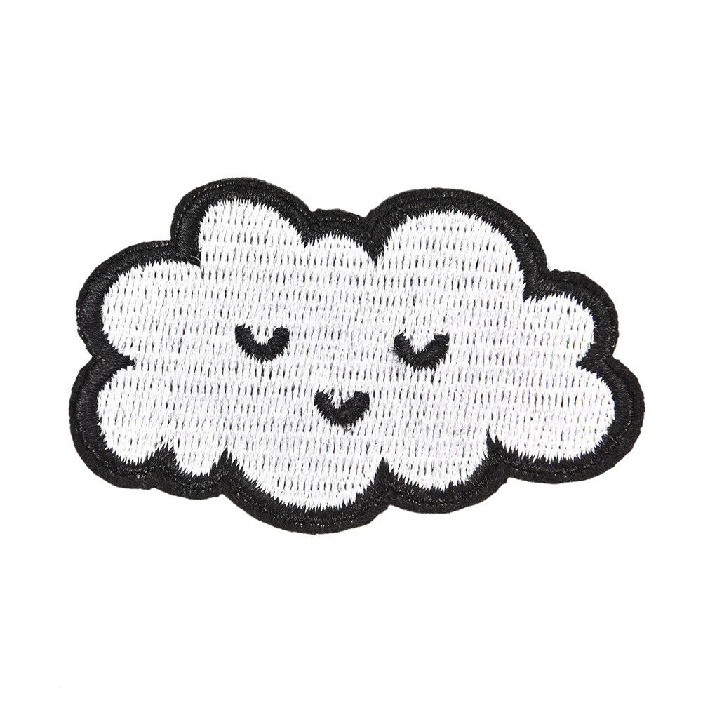 cloud patches for clothing iron on embroidered sew applique cute accessorieY1