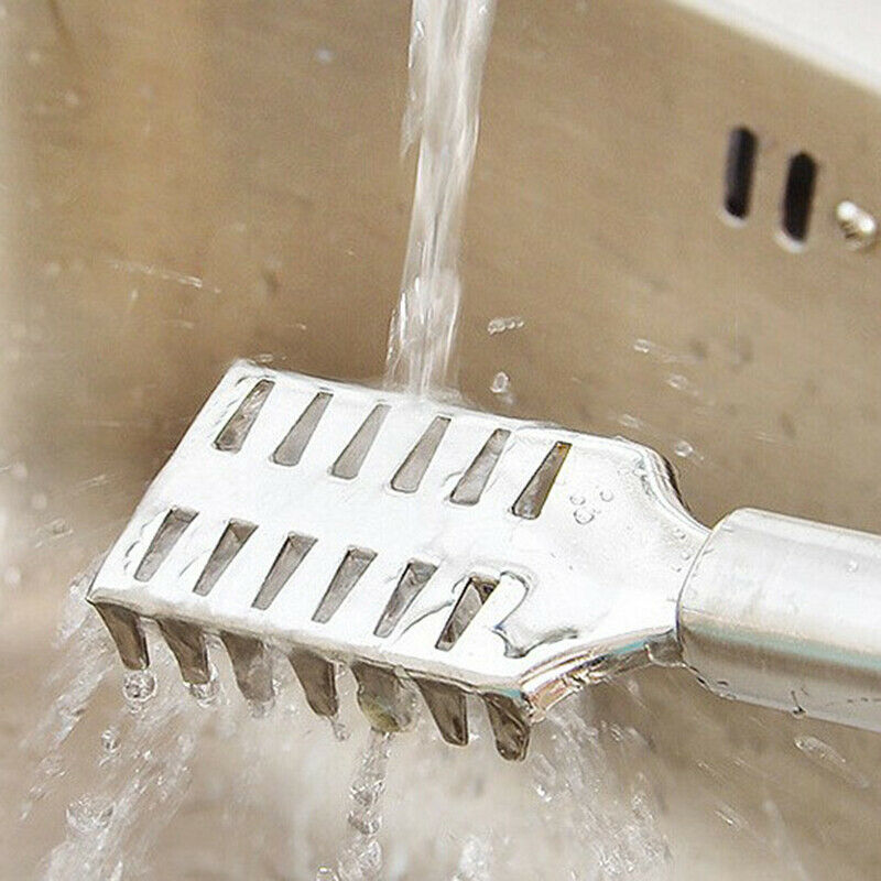 1Pc Stainless Steel Fish Scale Remover Cleaner Scaler Descaler Home Kitchen Tool