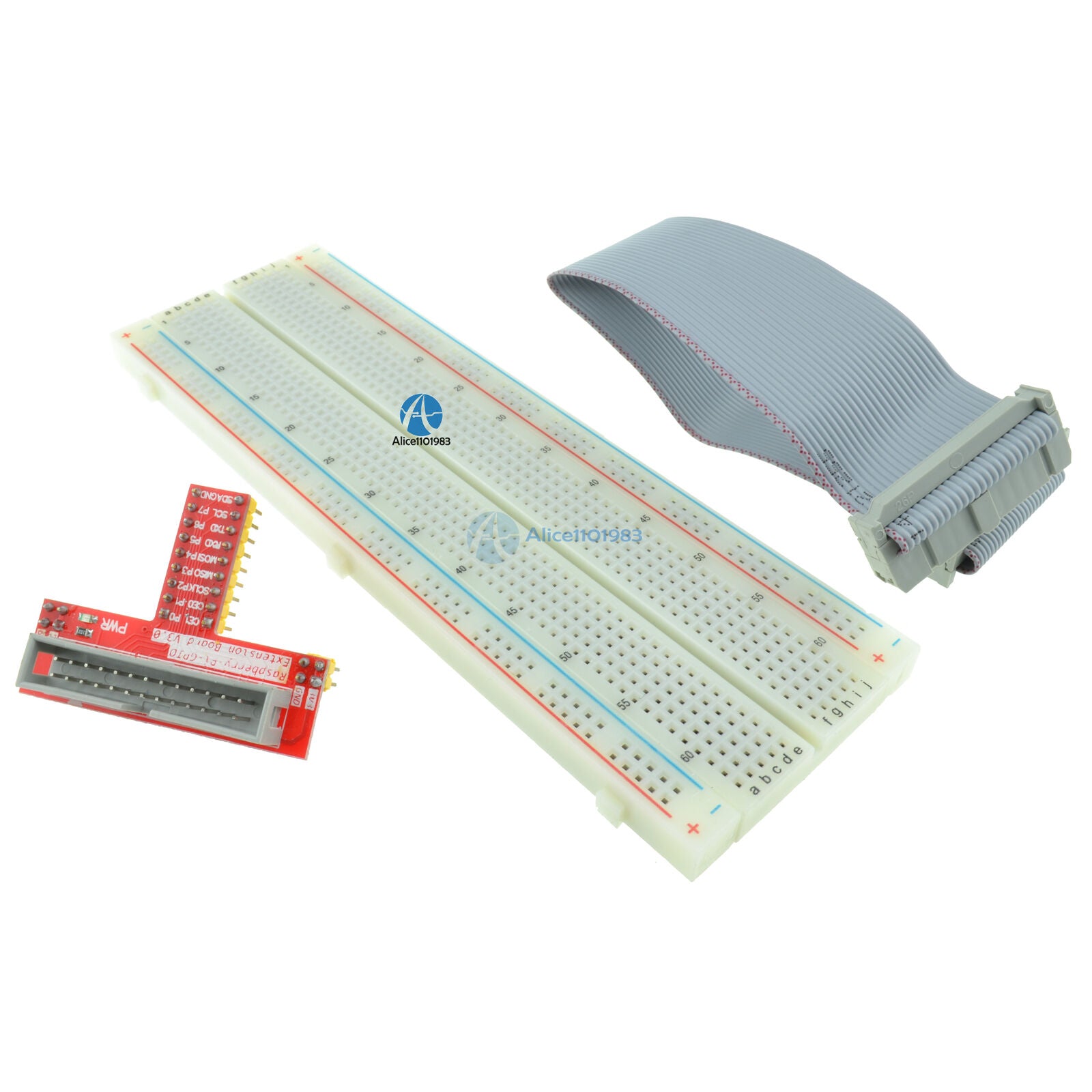 MB102 breadboard+26pin GPIO ribbon Cable+GPIO Extension Adapter Raspberry Pi