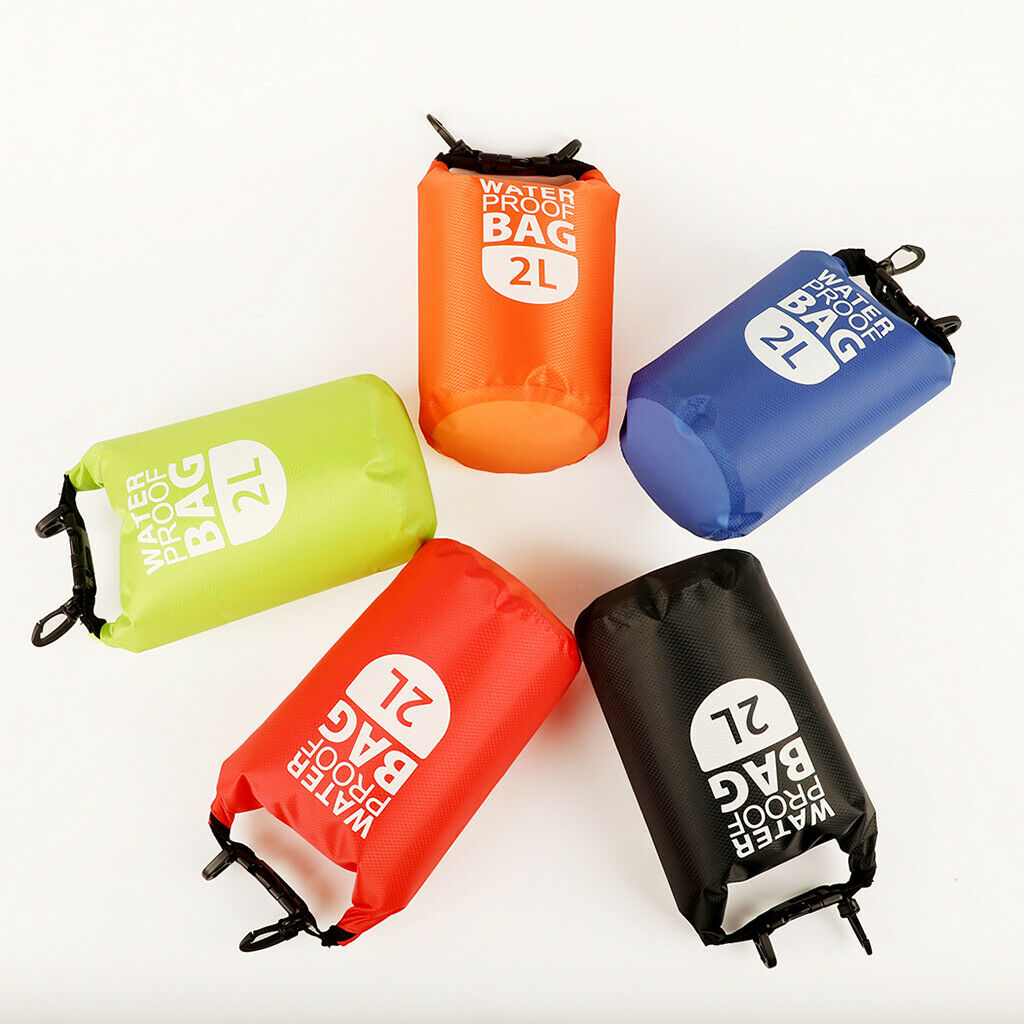 2L Waterproof Dry Bag Sack Pack Pouch for Rafting Canoeing Diving Green