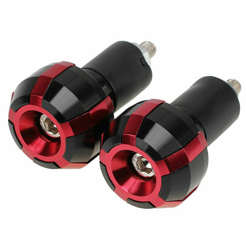 7/8" Anti-Vibration Slider Bar Cover Motorcycle Handlebar End Plugs Grip Caps