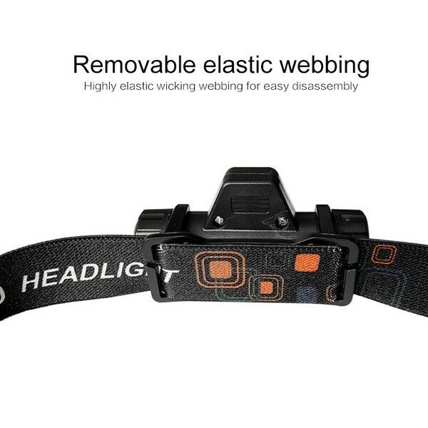 Super Bright LED Headlamp Rechargeable Head light Flashlight Camping Waterproof