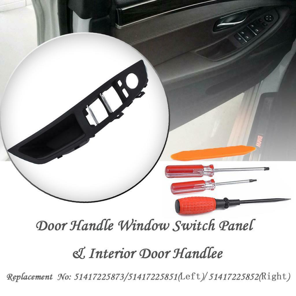 4 Packs Interior Door Handle Switch Panel Set for BMW 5 Series 520 525