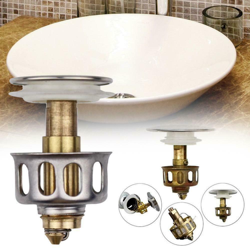 Universal Wash Basin Bounce Drain Filter Sink Drain Vanity Stopper Hair Catc SJ