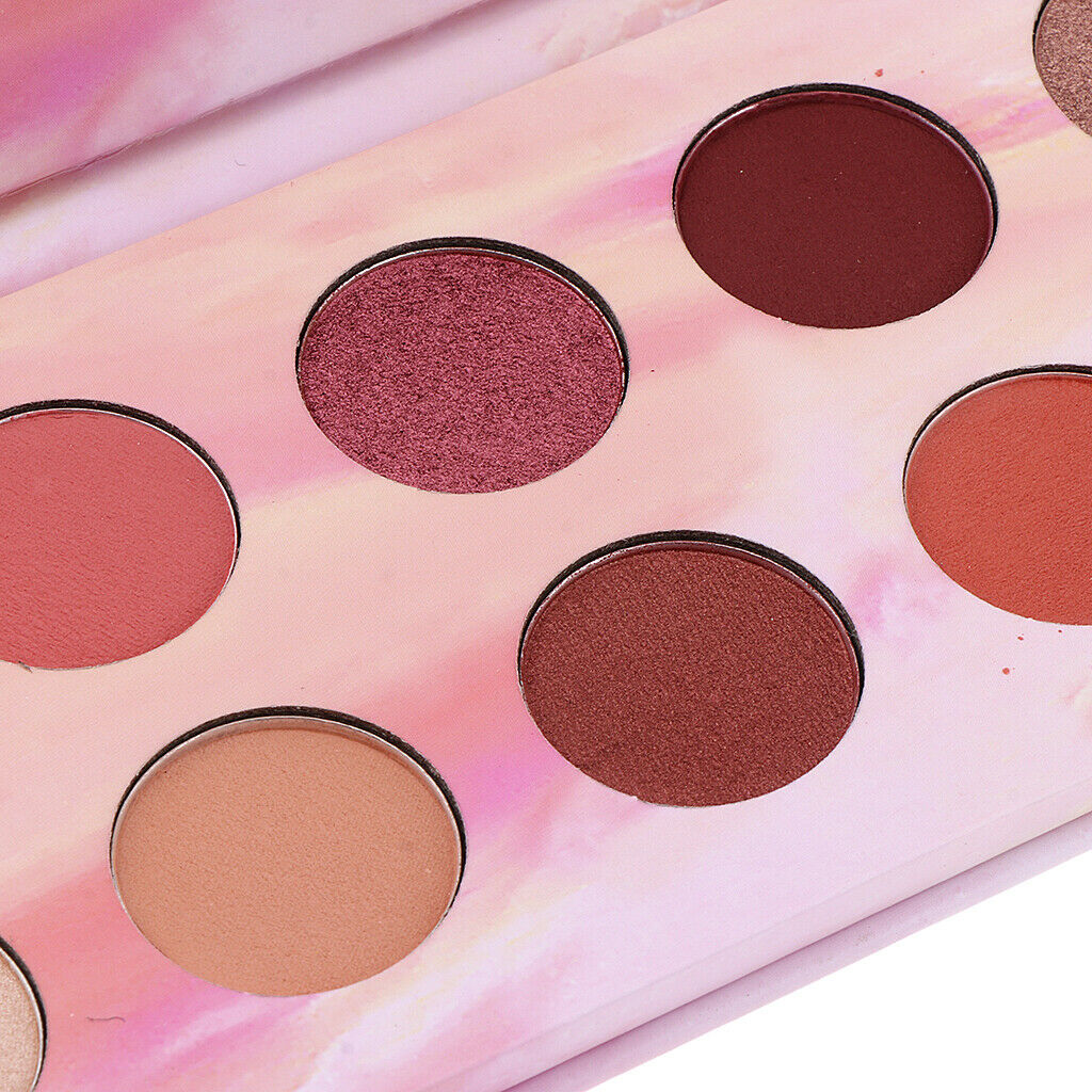 10 Colors Beauty Eyshadow Makeup Palette Matte & Shimmer Warm Wind Rose