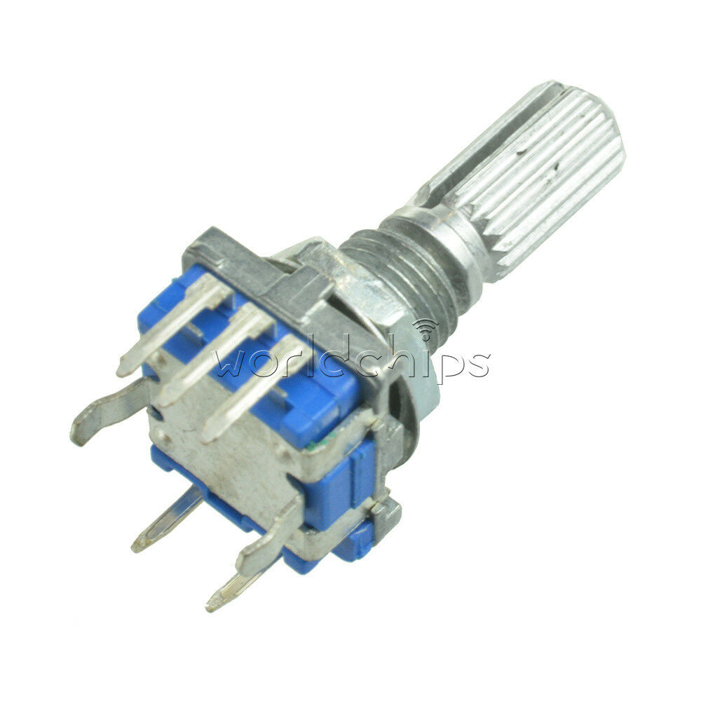 10PCS Digital EC11 Rotary Encoder Audio Potentiometer with Switch Handle 20mm