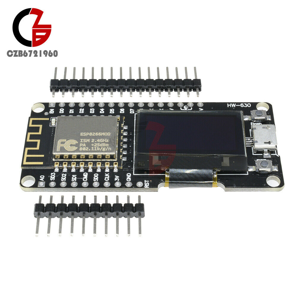 0.96" OLED ESP8266 ESP-12F CP2102 Module WiFi NodeMCU Wemos Development Board