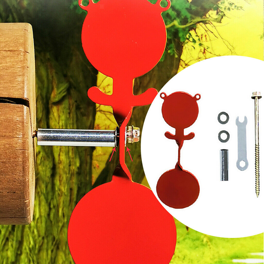 Solid Resetting Target Trainer Stainless Steel Durable Shooting Target Spinner