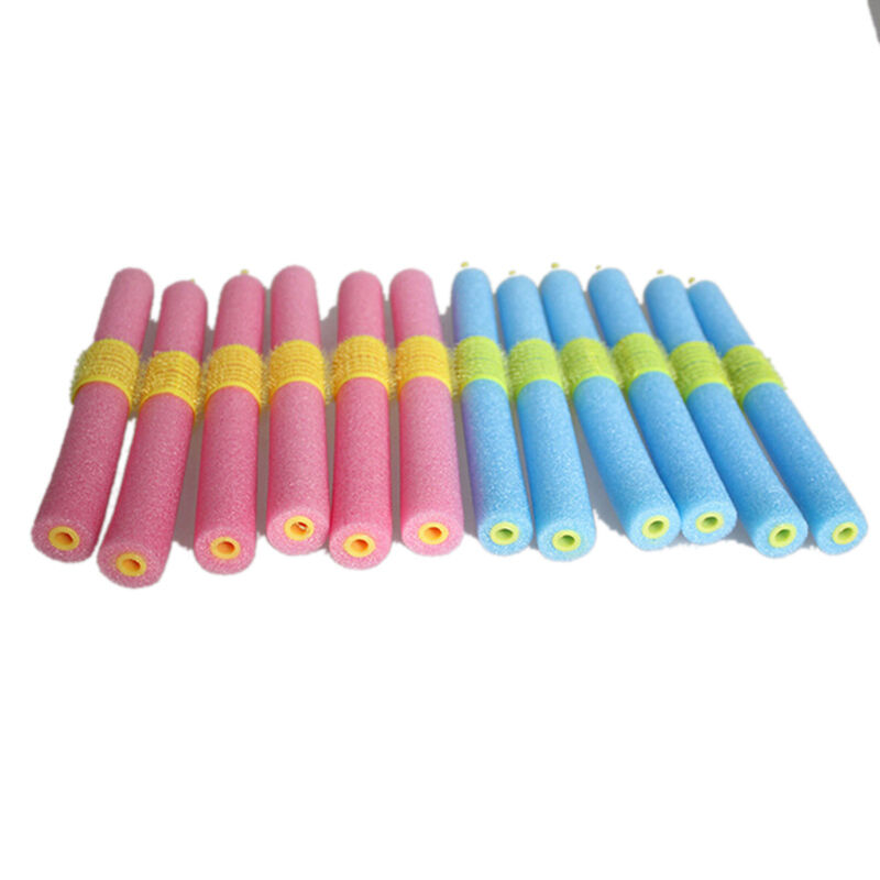 12x Soft Foam Curlers Makers Bendy Twist Curls Tool DIY Styling Hair RollerA KX