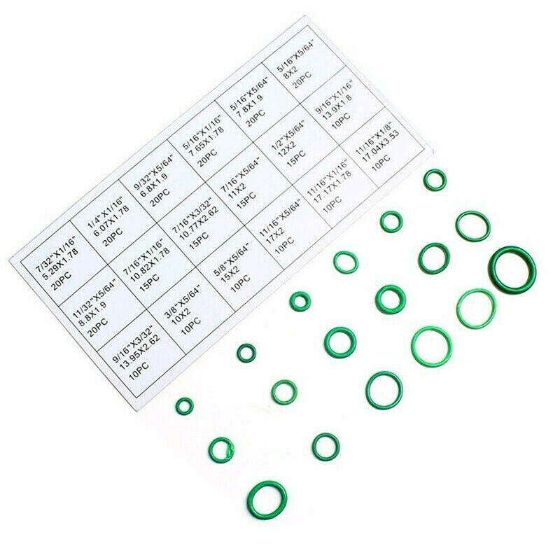 Rubber 270pcs Set Car Air Conditioning Refrigerant A/C Trim Repair O-Ring_DD
