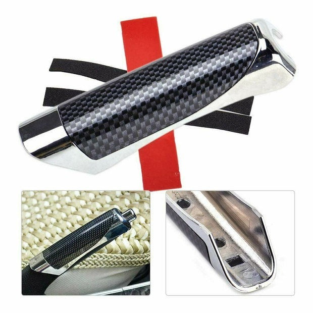 1pc Carbon Fiber Style Car Hand Brake Cover Sleeve Protector Decor Handbrake