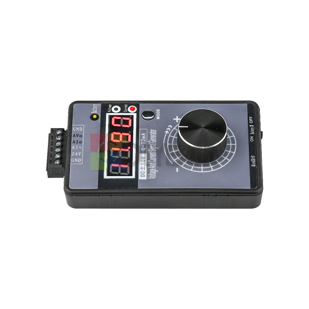 Handheld 0-10V 0-5V 4-20mA Signal Generator W/ LED Display Rechargeable Battery