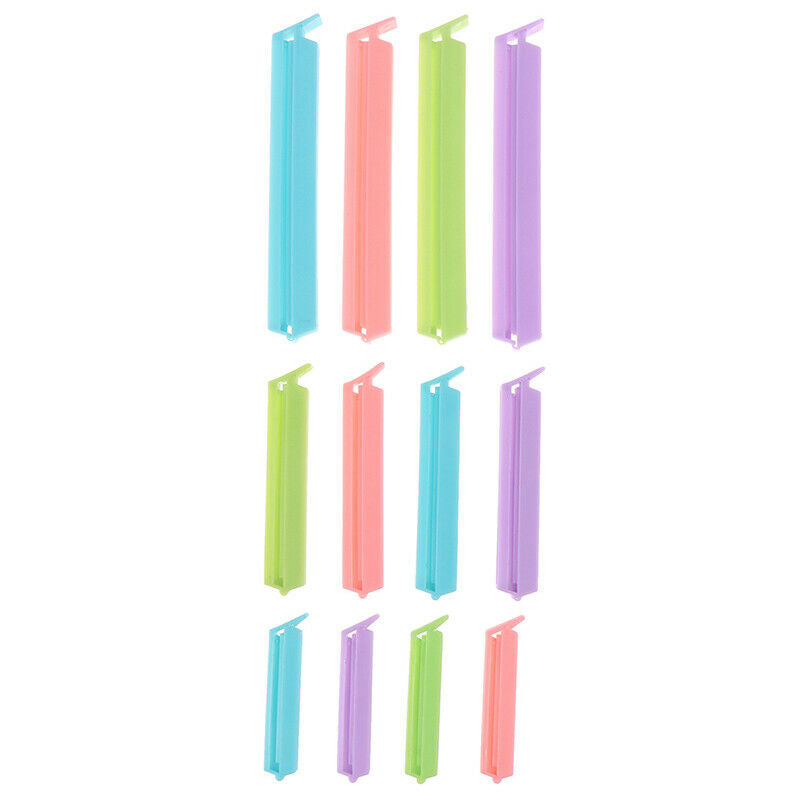 12Pcs/set 3 sizes Sealing Clips Househould Food Snack Storage Sealer ClampsJ.DD
