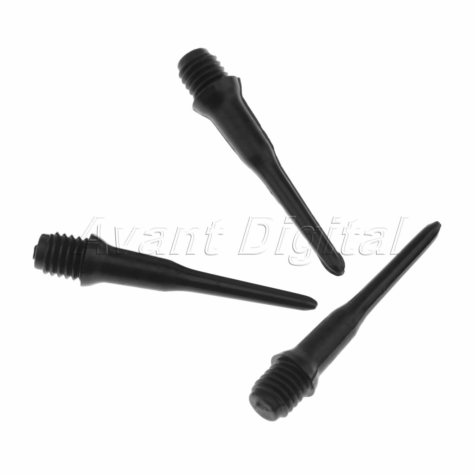 100 Pcs Durable Soft Tip Replacememt Nylon Point Soft Tip Darts Tools Black